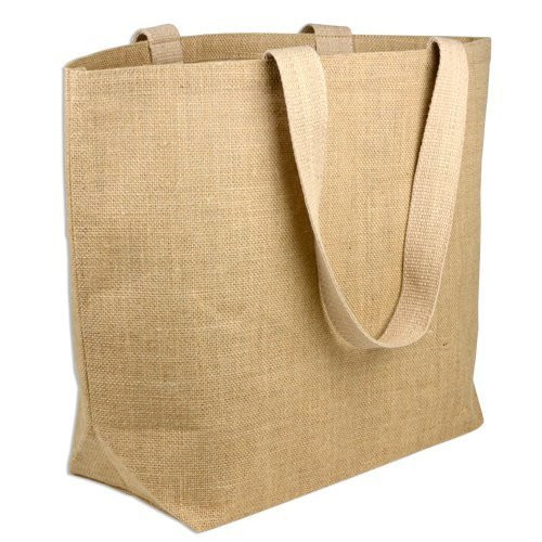 Eco friendly Jute/ Burlap Natural Large Grocery Shopping Tote Holidays Beach Bags