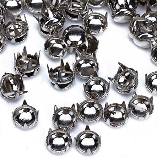 Pack of 1000pcs 8MM SILVER Round Dome Metal Studs Spots Nailheads Fastners - SHIPS FROM USA