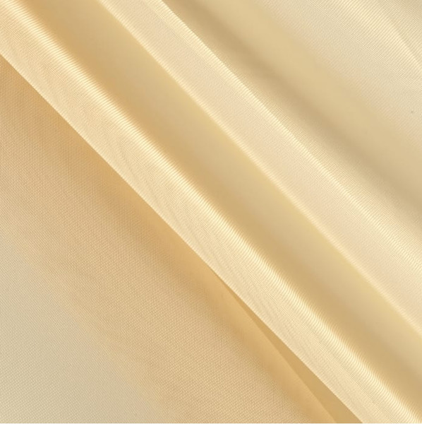 120" Wide (10ft Wide) X 120 Yards Roll - Sheer Voile Chiffon Fabric - Perfect for Draping Panels and Masking for Weddings, Parties & Events, Tent Draping - Champagne
