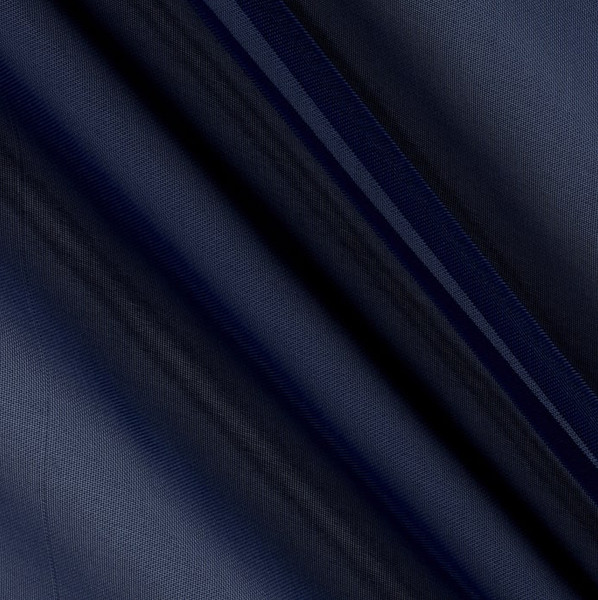 120" Wide (10ft Wide) X 120 Yards Roll - Sheer Voile Chiffon Fabric - Perfect for Draping Panels and Masking for Weddings, Parties & Events, Tent Draping - Navy
