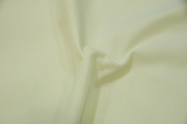  60" Ivory Premium Polyester Cotton Blend Broadcloth