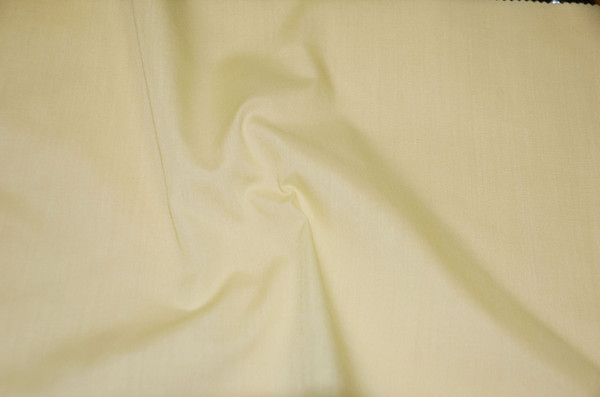 60" Light Yellow Premium Polyester Cotton Blend Broadcloth