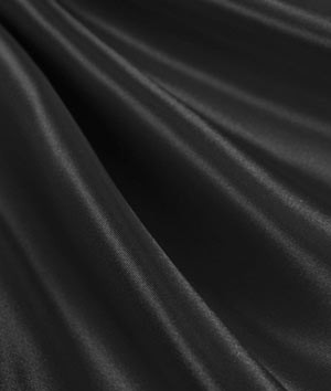 Black - 60" Wide Charmeuse Satin Fabric