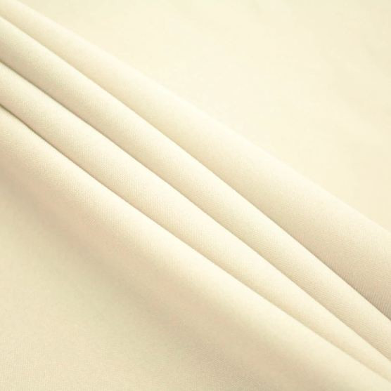 Ivory - Polyester Poplin Fabric 60" Wide