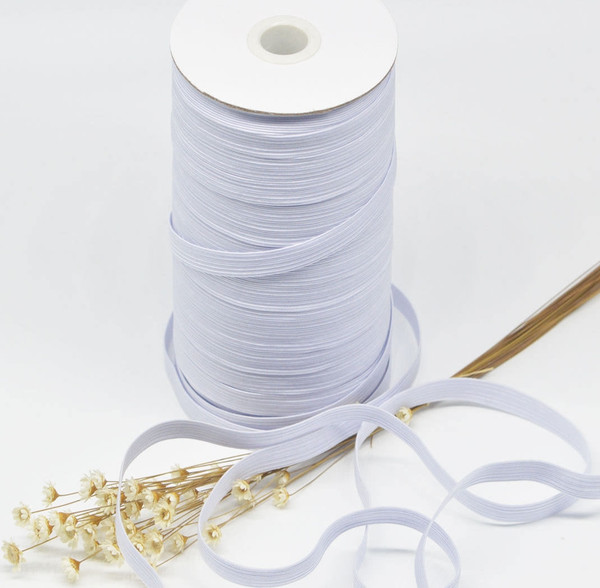 AK TRADING CO. Braided Elastic 1/4'' Wide 144 Yards - White