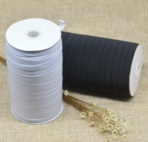 AK TRADING CO. Braided Elastic 1/4'' Wide 144 Yards - Black