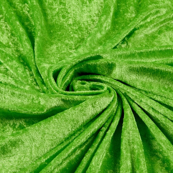 60" Wide - 100% Polyester Panne Velvet - Light Green