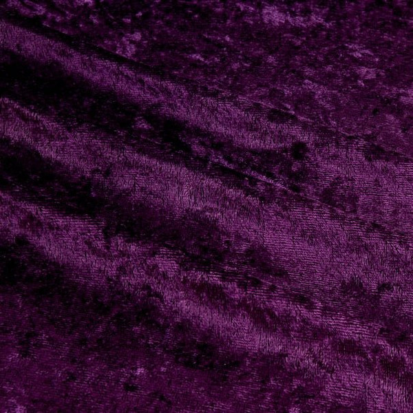 60" Wide - 100% Polyester Panne Velvet - Plum