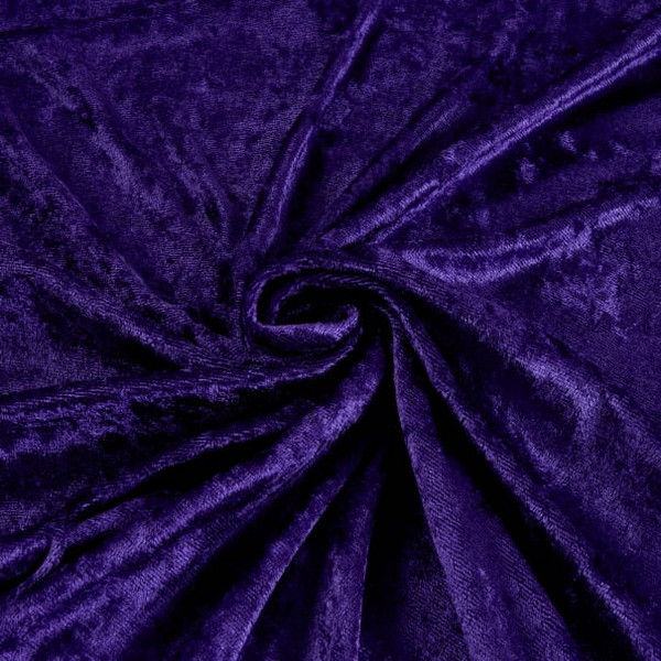 60" Wide - 100% Polyester Panne Velvet - Purple