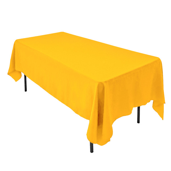 Polyester Rectangular Tablecloth - 60" x 126" - Marigold