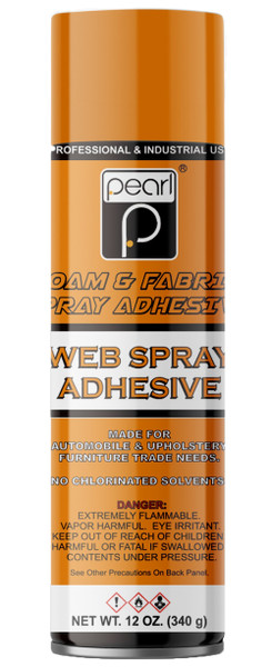 PEARL Professional Quality Multipurpose Spray Adhesive - Wide Spray Reach, Made in USA, Temporary and Permanent Bonding