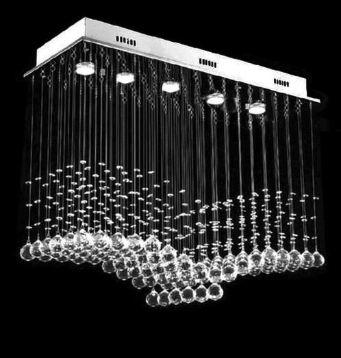Dining Room Raindrop Rectangular Modern Crystal Chandelier Mc20576 Modern Crystal Chandeliers Montreal Quebec Ottawa Ottawa Canada Usa Online Sale