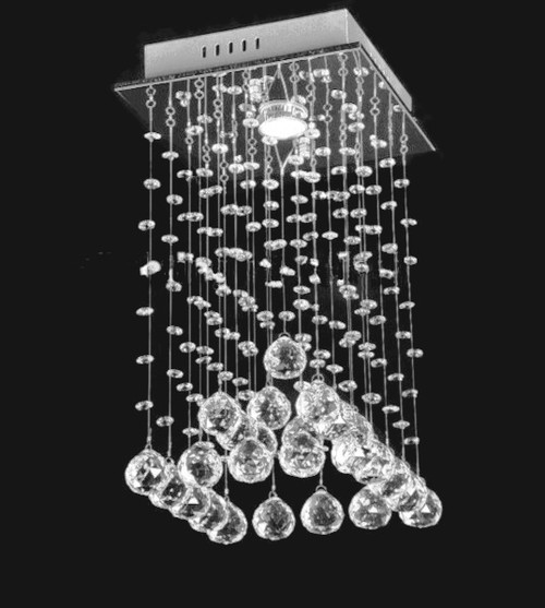 square flush mount raindrop polished chrome flush mount 1 light mini small modern crystal chandelier ceiling light fixture MC00548 for entryway bathroom bedroom foyer free shipping across Canada Montreal Quebec square flush mount raindrop polished chrome flush mount 1 light mini small modern crystal chandelier ceiling light fixture MC00548 for entryway bathroom bedroom foyer free shipping across Canada Montreal Quebec