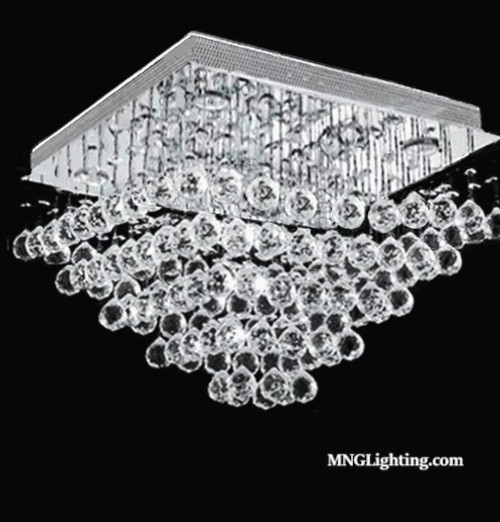 flush mount pyramid square raindrop crystal chandelier, crystal ceiling light, flush mount square pyramid raindrop modern crystal chandelier ceiling light, pyramid square flush mount raindrop modern crystal chandelier ceiling light for living room dining room entryway entrance foyer