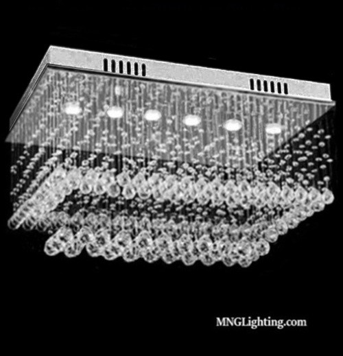 Rectangular Raindrop Dining Room Modern Crystal Chandelier Light Fixture Mc38546 Chandeliers Montreal Toronto Canada Usa Online Sale