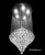 rain drop flush mount modern crystal chandelier light entryway foyer staircase light fixture, flush mount crystal light