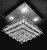 modern crystal ceiling light, square flush mount polish chrome 6 light modern crystal ceiling chandelier lighting fixture MC38005 for entryway bedroom living room dining room entrance home office hallway foyer free shipping across Canada Montreal Quebec