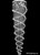 Modern spiral raindrop large long 9-light high ceilings staircase modern crystal chandelier lighting fixture MC92110 for staircase, high ceilings, foyer , entryway with high ceilings,  free shipping in Montreal, Canada, Quebec