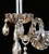 crystal wall sconce 1-light fixture for entryway, foyer, stairway, living room, dining room, bedroom