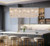 rectangular linear dining room kitchen island crystal pendant chandelier 6-light, lighting ideas for small dining room