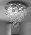 flush mount round raindrop modern crystal chandelier ceiling light for entryway entrance hallway living room bedroom foyer