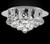 flush mount round crystal chandelier ceiling light 3-light, hallway crystal chandelier ceiling light, flush mount crystal chandelier ceiling light for entryway, foyer, hallway, bedroom,  luminaire plafond, flush mount crystal chandelier ceiling light Montreal Canada, crystal ceiling light Montreal Canada, crystal chandelier ceiling light for entryway, crystal chandelier for foyer, flush mount crystal chandelier for small foyer, entryway, bedroom crystal chandelier, hallway flush mount crystal chandelier ceiling light