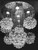flush mount crystal chandelier, crystal ceiling light, crystal ceiling light for living room, luminaire plafond, luminaire salon, round modern crystal chandelier, flush mount ball sphere raindrop modern crystal chandelier ceilings light