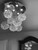 raindrop 6 spheres 9 lights modern crystal ceiling chandelier ceiling lighting fixture MC 10177 for living room dining room bedroom foyer free shipping across Canada Montreal Quebec