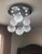 raindrop 6 shpheres 9 lights modern crystal ceiling chandelier ceiling lighting fixture MC 10177 for living room dining room bedroom foyer free shipping across Canada Montreal Quebec