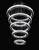 Staircase 5-ring integrated LED circular polished chrome adjustable height high ceilings modern crystal chandelier light fixture LDM29700 for sloped vaulted ceilings, high ceilings, staircase, foyer with high ceilings, free shipping across Canada, Montreal, Quebec