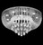 flush mount round crystal chandelier ceiling light lamp for entryway foyer hallway living room dining room bedroom, crystal ceiling light fixture, flush mount crystal ceiling light fixture, round crystal chandelier, luminaire, lustre en cristal