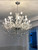 15 light polished chrome traditional classic crystal chandelier CC31480 for dining room living room  staircase entrance entryway high ceiling sloped vaulted ceiling foyer free delivery in Montreal 