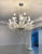 15 light polished chrome traditional classic crystal chandelier CC31480 for dining room living room  staircase entrance entryway high ceiling sloped vaulted ceiling foyer free delivery in Montreal 