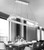 rectangular linear polished chrome integrated led modern crystal pendant chandelier lighting fixture LDO86020 for sloped vaulted ceiling dining room over dining table over kitchen island free shipping across Canada Montreal Quebec