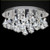 3 light flush mount round raindrop modern crystal ceiling light for entryway hallway bedroom foyer, crystal ceiling chandelier, luminaire plafond, flush mount crystal ceiling light Canada, chandelier for small foyer, bedroom chandelier light fixture, small entryway light fixture