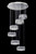 6 multi ring integrated led flush mount spiral modern crystal chandelier light for staircase stairwell entrance foyer for sale online in Montreal Canada, spiral staircase led  modern crystal chandelier, staircase chandelier, high ceilings led modern crystal chandelier, flush mount crystal chandelier, circular led crystal chandelier, high ceilings foyer led modern crystal chandelier, 6 ring led modern crystal chandelier for high ceilings, staircase chandelier ideas, staircase led crystal chandelier, led modern crystal chandelier for staircase, stairway, entryway, foyer, high ceiling, staircase ceiling lighting ideas