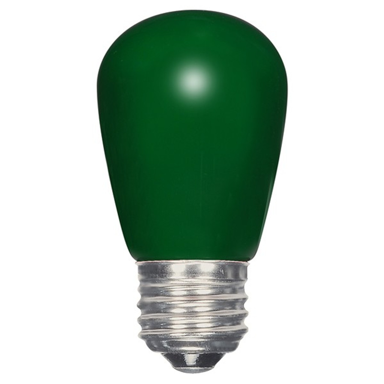 1.4 WATT S14 LED LAMP GREEN 27K (EQUAL TO 11W) - SATCO #S9171