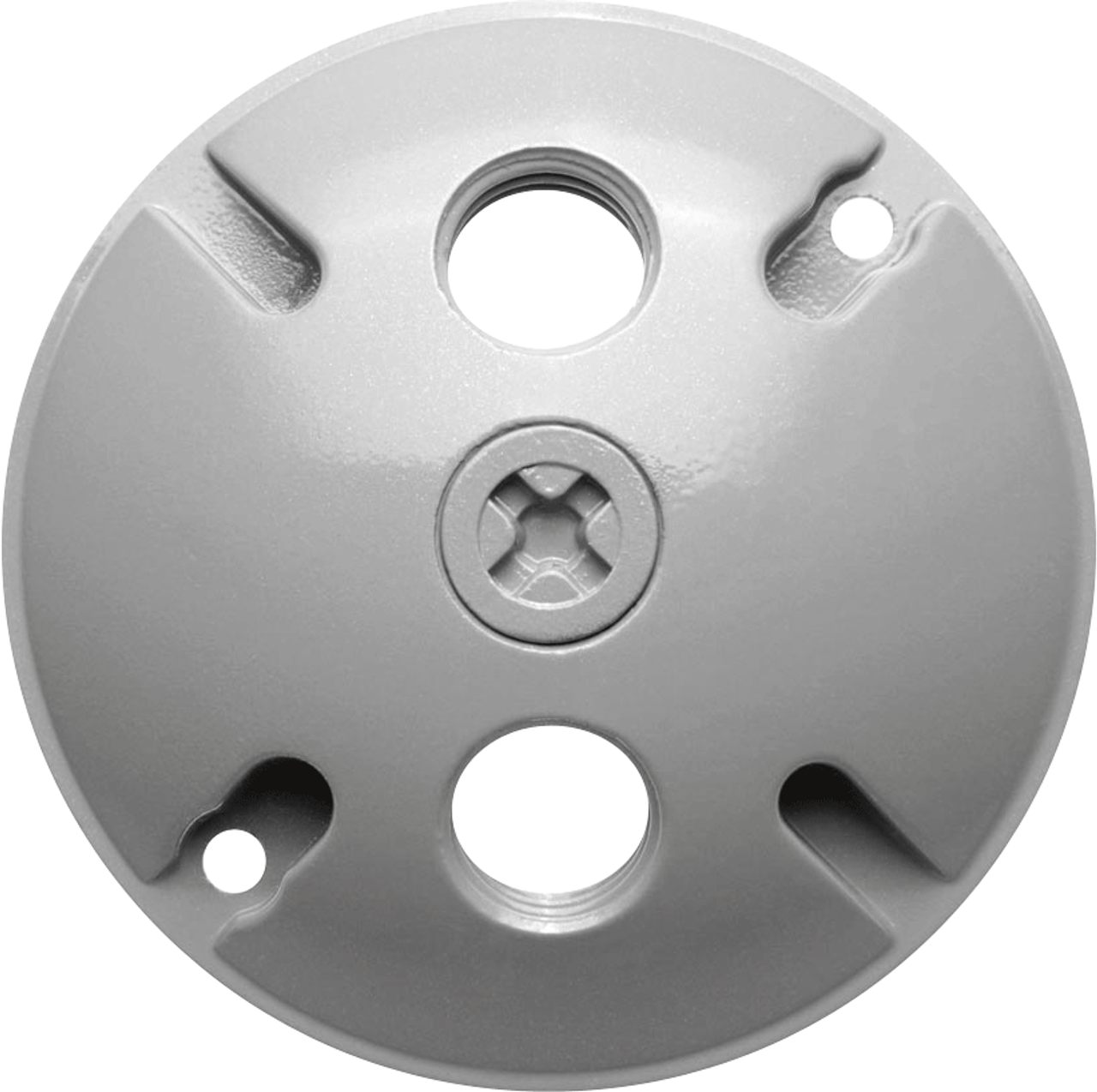 RAB Lighting Round Electrical Box Cover - Silver-Gray