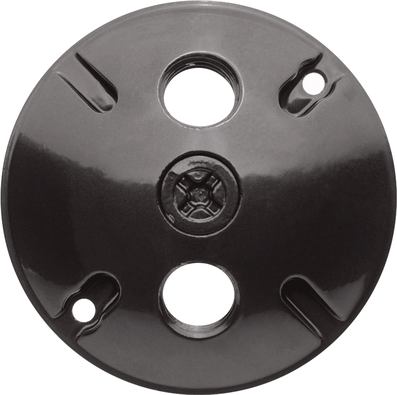 RAB Lighting Round Electrical Box Cover - Black