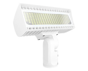 RAB Lighting - FXLEDSSFW/480/7PR - Field Adjustable Floodlight, 168W,  4000K/5000K, White Finish (FXLEDSSFW/480/7PR)