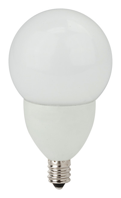 5 Watt LED 2" Globe Frost - Candelabra Base  (40w Equal)