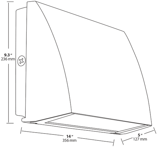 SLIM57  - Rab Lighting -   57 Watt LED Wallpack