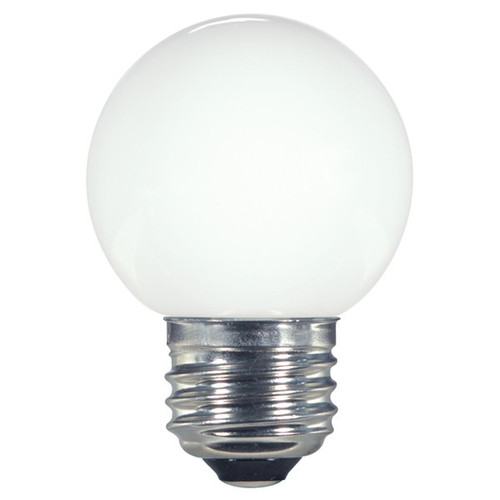 1.4 WATT G16.5 GLOBE LED LAMP WHITE 27K (EQUAL TO 15W) - SATCO #S9159