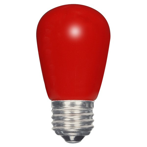 1.4 WATT S14 LED LAMP RED 27K (EQUAL TO 11W) - SATCO #S9170