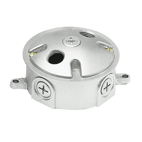 RAB Lighting Round Electrical Box With 3-Hole Cover