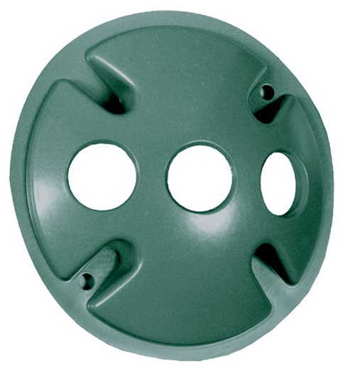 RAB Lighting Round Electrical Box Cover - Verde Green