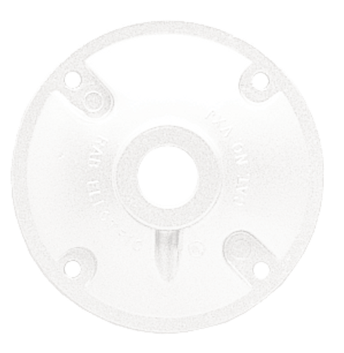 RAB Lighting Round Electrical Box Cover - White