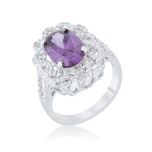 Amethyst Oval Classic Ring R599-R08449R-C20