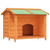 Dog Kennel Brown Solid Pine Wood Large Water-resistant materials A949-172264