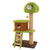 Cute Cat Tree for Indoor Cats with Mushroom-shaped Nest Condo and Climbing Ladder-Green B593-PV10214